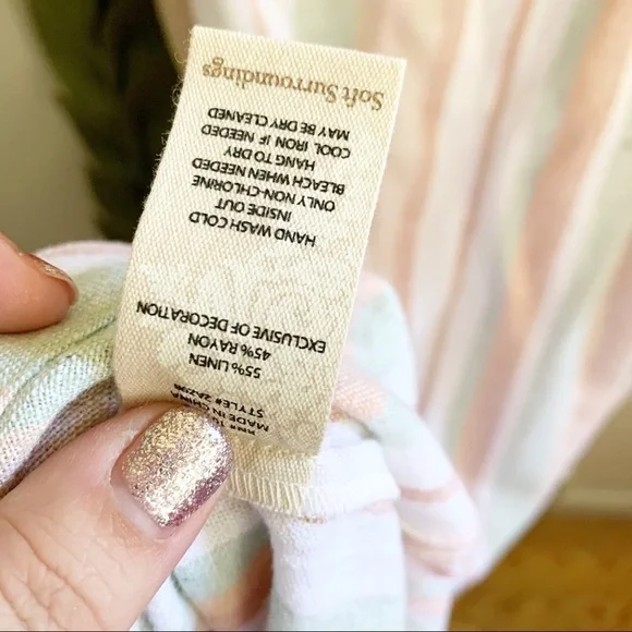 Soft Surroundings Acarta Linen Blend Maxi Dress